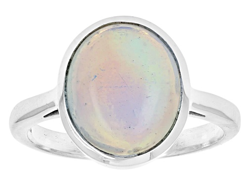 2.00ctw White Ethiopian Opal Sterling Silver Ring - Size 7