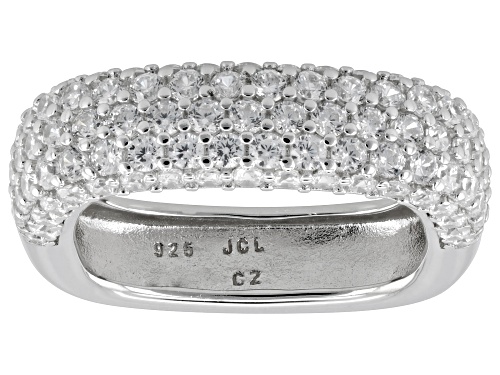 Bella Luce® 3.07ctw White Diamond Simulant Rhodium Over Sterling Silver Ring(1.86ctw DEW) - Size 9