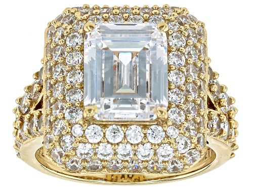 Bella Luce® 10.83ctw White Diamond Simulant Eterno™ Yellow Ring(6.56ctw DEW) - Size 8