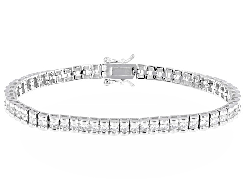 Bella Luce® 9.30ctw White Diamond Simulant Rhodium Over Sterling Silver Tennis Bracelet - Size 7