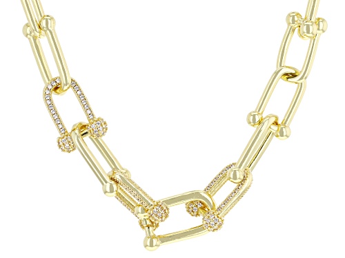 Bella Luce® Ottone 8.40ctw White Diamond Simulant 14k Yellow Gold Over Brass Necklace - Size 16