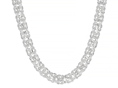 Sterling Silver 9mm Byzantine 20 Inch Chain - Size 20