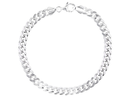 Sterling Silver 6.1mm Cuban Link Bracelet - Size 8