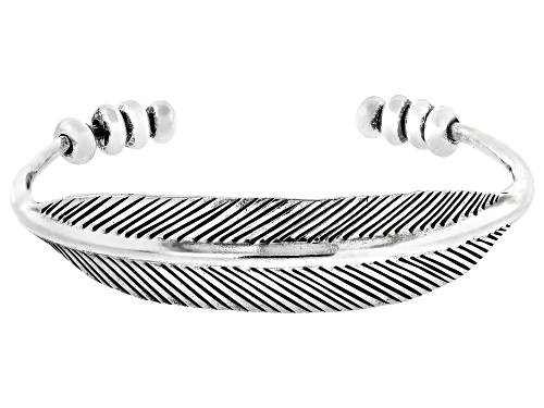 Sterling Silver Feather Cuff Bracelet