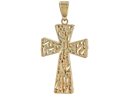 14k Yellow Gold Cross Pendant