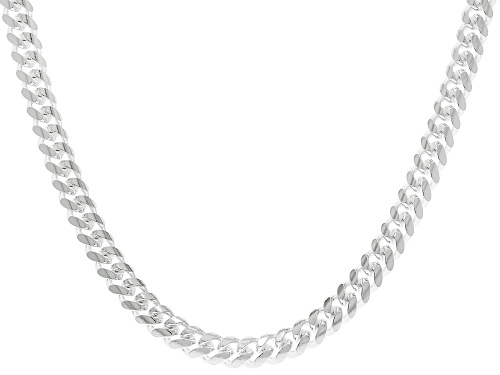 Sterling Silver 5.3mm Round Cuban Link 20 Inch Chain - Size 20