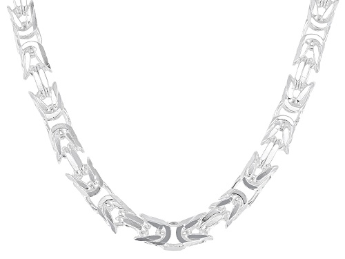Sterling Silver Square Byzantine 20 Inch Chain - Size 20