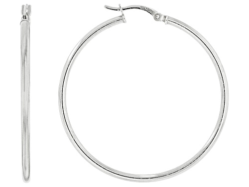 Sterling Silver 1.5" Hoop Earrings