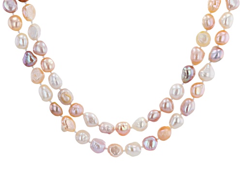 8 5 9 5mm Multi Color Cultured Freshwater Pearl 64 Inch Endless Strand