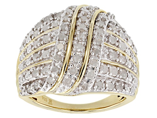 Photo of Engild™ 1.00ctw Round White Diamond 14k Yellow Gold Over Sterling Silver Ring - Size 6