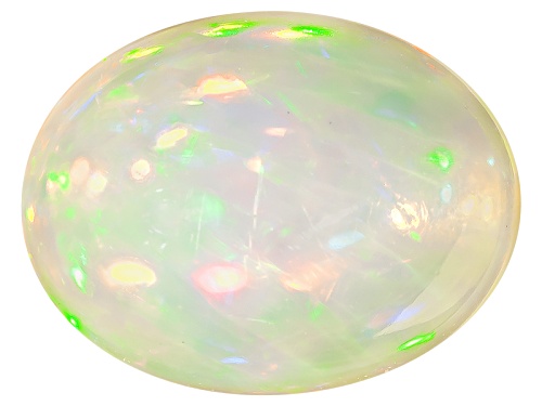 Pattern Collection Ethiopian Opal Min 1.00ct 9x7mm Oval Cabochon Floating Rainbow Pattern