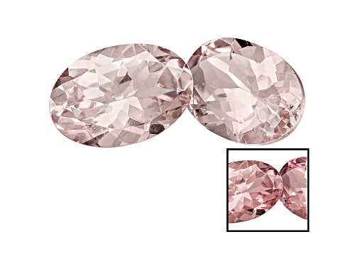 Garnet Color Shift Fluorescent 6x4mm Oval Set Of 2 0.90ctw