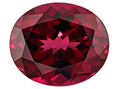 Tanzanian raspberry rhodolite garnet min 9.50ct 14x12mm oval