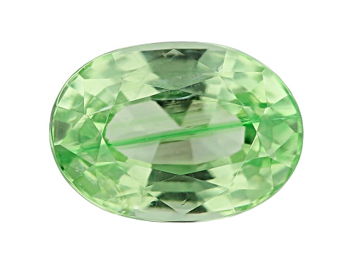 Tanzanian mint grossular garnet min 0.90ct 7x5mm oval