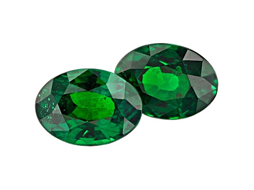 Tsavorite Garnet 7x5mm Oval Matched Pair 2.39ctw