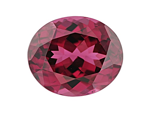 Raspberry rhodolite min 6.25ct 12x10mm oval