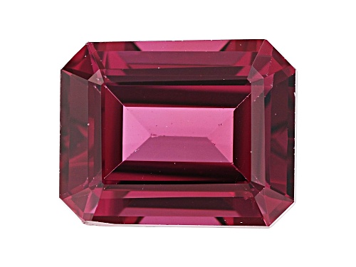 Raspberry rhodolite garnet min 4.00ct 10x8mm emerald cut