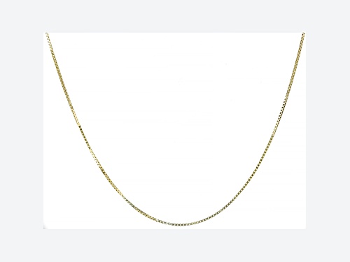 Photo of Splendido Oro™ 14K Yellow Gold 18" Box Chain Necklace - Size 18