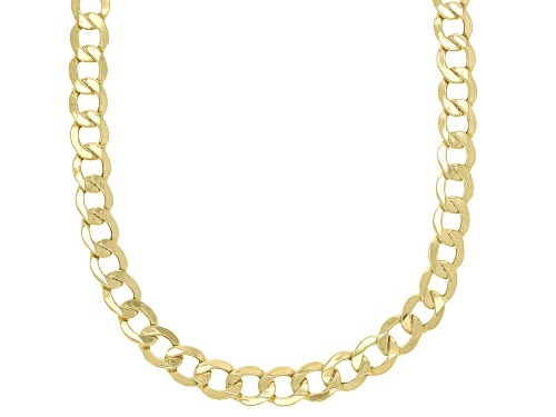Photo of Splendido Oro™ 14K Yellow Gold 5.3MM Bold Curb Chain 18 Inch Necklace - Size 18