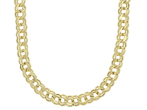 Photo of Splendido Oro™ 14K Yellow Gold Diamond-Cut 4.30MM Garibaldi Chain 18 Inch Necklace - Size 18