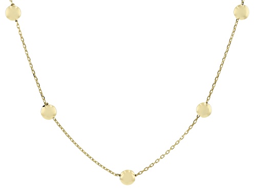 Splendido Oro™ 14K Yellow Gold Bead Station Necklace - Size 18