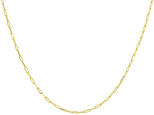 Splendido Oro™ 14k Yellow Gold Paperclip Link 18 Inch Chain - Size 18