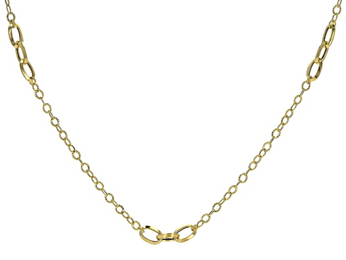 Photo of Splendido Oro™ 14K Yellow Gold Station 18 Inch Necklace - Size 18