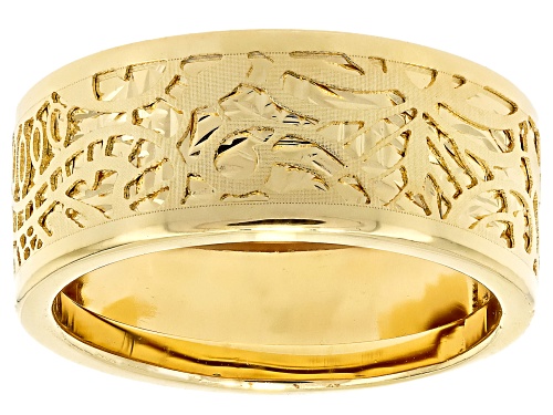 Stefano Oro® 14k Yellow Gold Rilievo Band Ring - Size 8