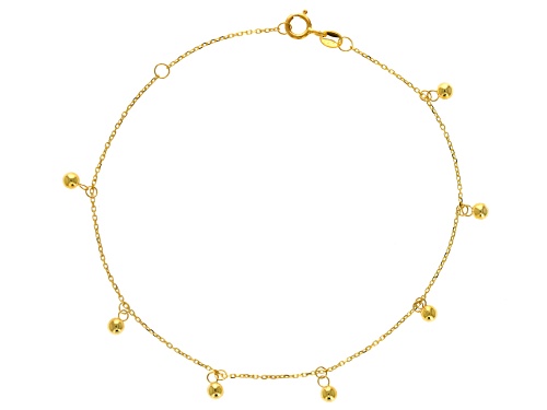 Stefano Oro® 14k Yellow Gold Bubbles Charm Bracelet - Size 8