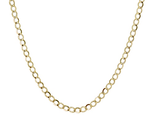Splendido Oro™ 14k Yellow Gold Glitter Grumette 18 Inch Chain Necklace - Size 18
