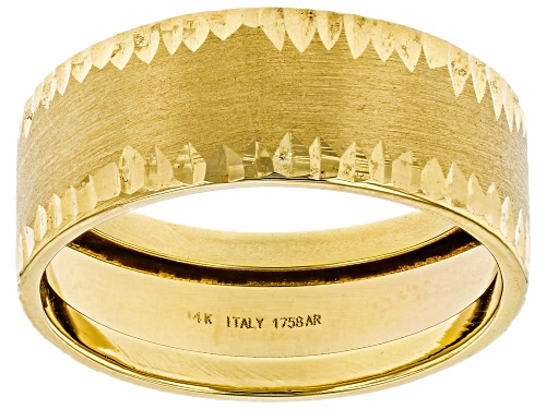 Splendido Oro™ 14k Yellow Gold Cesello Italiano Ring - Size 7