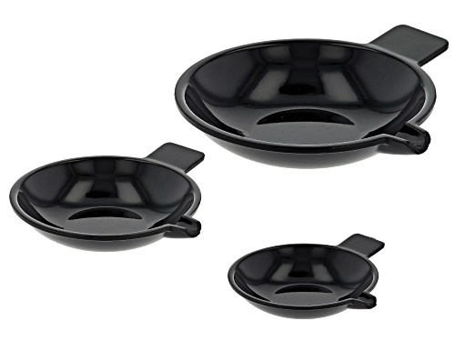 Diamond Scoop Set of 3 in Black
