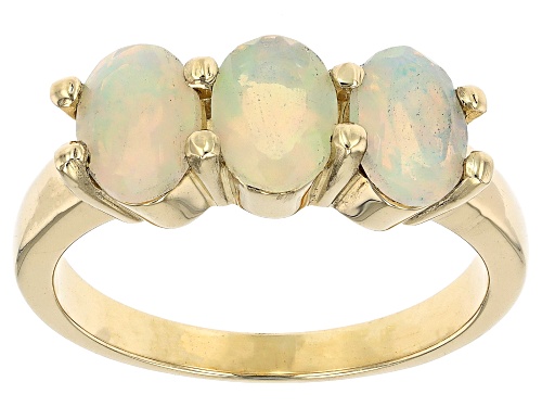 1.55ctw Ethiopian Opal 10k Yellow Gold Ring - Size 7