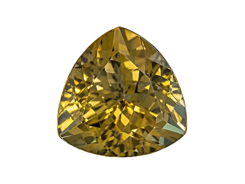 Untreated Tanzanian Golden Zoisite Min 6.75ct 10.5x10.5mm Trillion