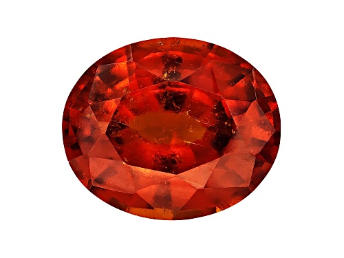 Sri Lankan orange red Hessonite garnet min 6.50ct 13x11mm oval