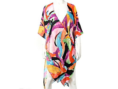 Colorful Splash Print Kimono- One Size Fits Most