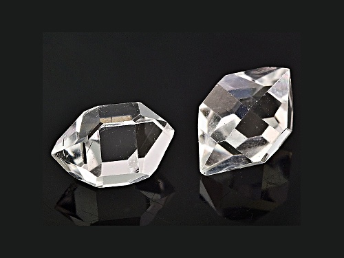 Photo of Set of 2 Herkimer quartz crystal specimen approx 1/8 inch each