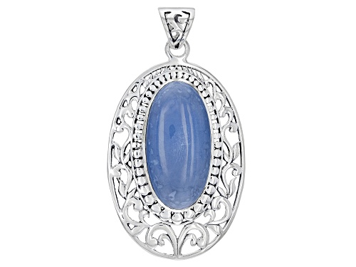 Photo of Artisan Collection of India™ Blue Opal Sterling Silver Filigree Design Pendant