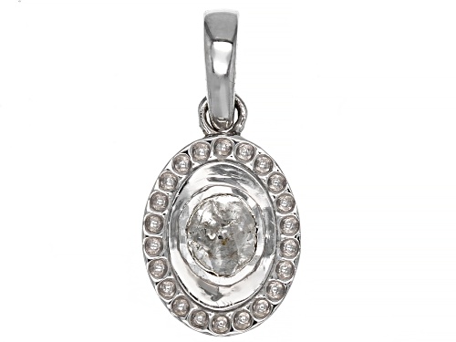Photo of Artisan Collection of India™ Foil-Backed Polki Diamond Sterling Silver Pendant