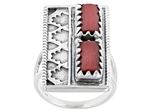 Photo of Artisan Collection of India™ Bamboo Coral Sterling Silver Ring - Size 8