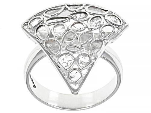 Photo of Artisan Collection of India™ Polki Diamond Sterling Silver Ring - Size 11