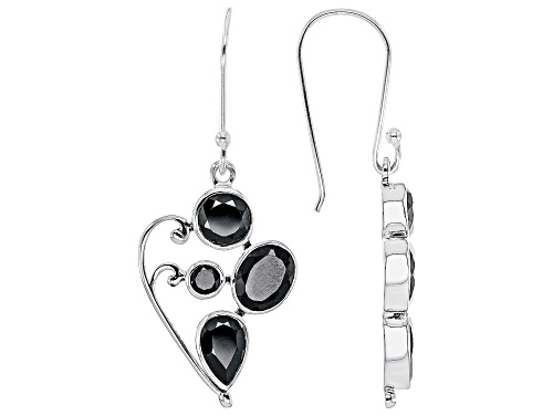 Photo of Artisan Collection of India™ 1.42ctw Black Spinel Sterling Silver Earrings
