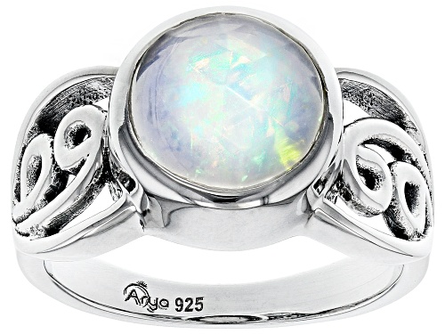 Photo of Artisan Collection of India™ 1.24ctw Ethiopian Opal Rose Cut Sterling Silver Ring - Size 9
