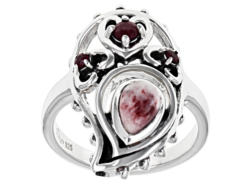 Photo of Artisan Collection of India™ Rosalinda And Ruby Sterling Silver Ring - Size 9