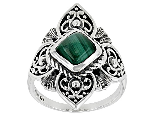 Artisan Collection of India™ 7mm Malachite Sterling Silver Ring - Size 8