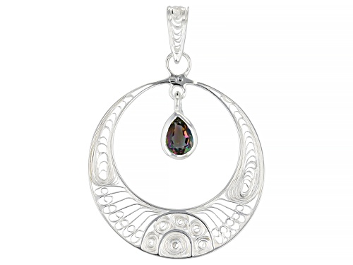 Artisan Collection of India™ 0.84ct Pear Mystic Quartz Sterling Silver Pendant