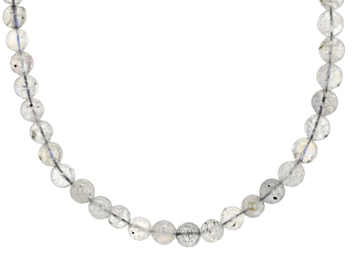 Artisan Collection of India™ Labradorite Rhodium Over Sterling Silver Beaded Strand Necklace - Size 18