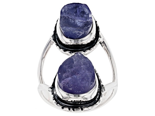 Photo of Artisan Collection Of India™ Free-form Shape Tanzanite Rough Sterling Silver Ring - Size 9