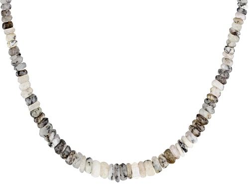 Photo of Artisan Collection Of India™ Dendretic Opal Sterling Silver Bead Strand Necklace - Size 18