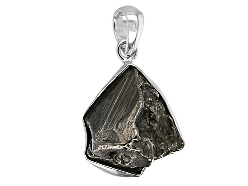 Photo of Artisan Collection Of India™ Free Form Meteorite Rough Sterling Silver Pendant